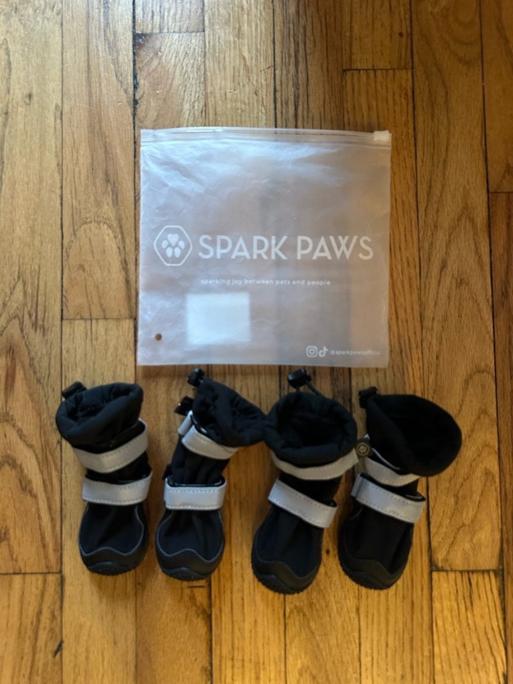 Spark Paws Flex Shell Waterproof Dog Boots - Black Size 1